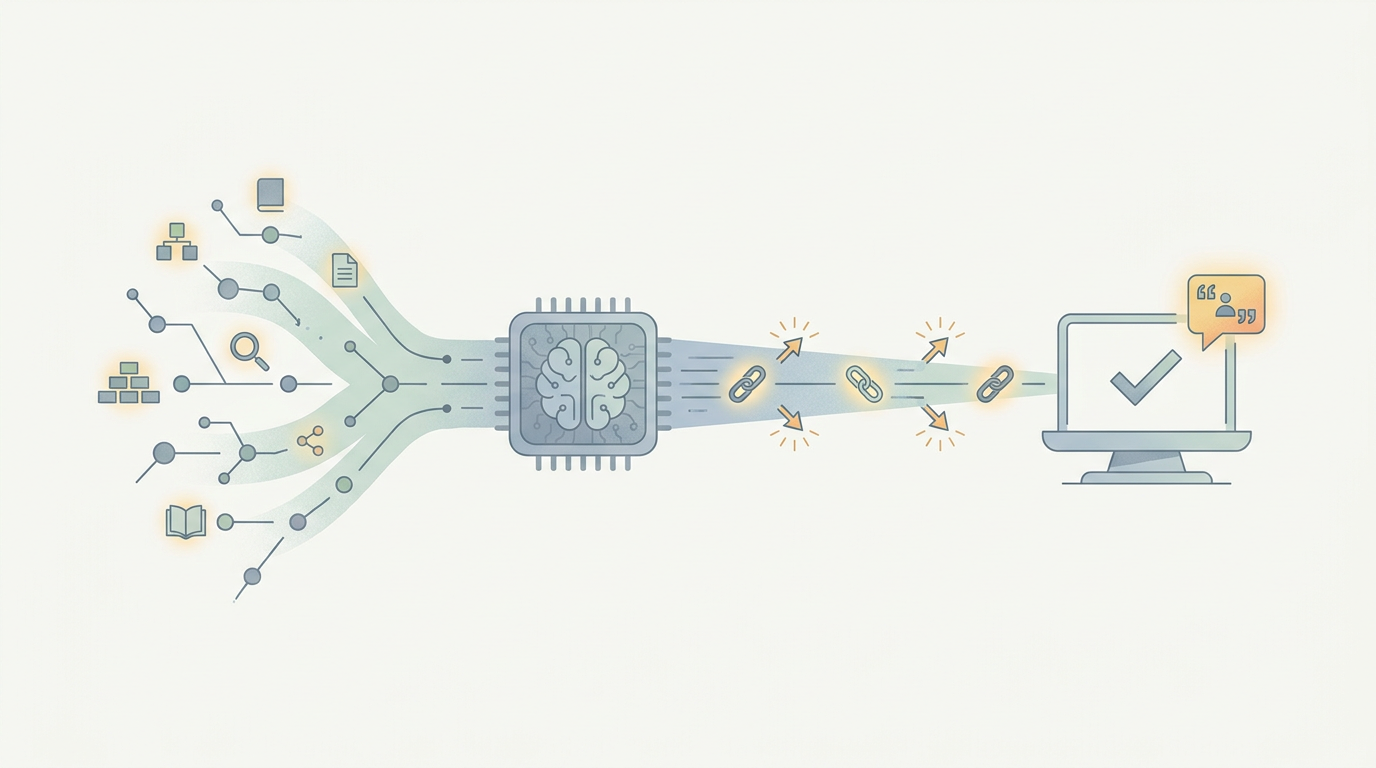 Information for earning citations from AI assistants